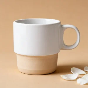 Taza con base de bambú comunión
