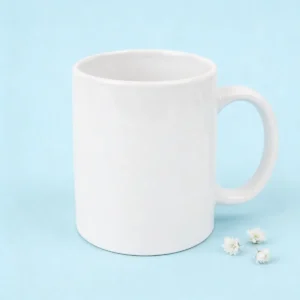 Taza blanca bautizo