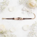 Pulseras pluma dorada 4 uds para boda