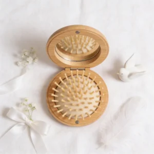 Cepillo plegable bambu bautizo
