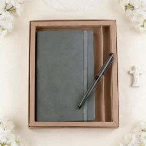 Set bolígrafo y cuaderno elegante comunión