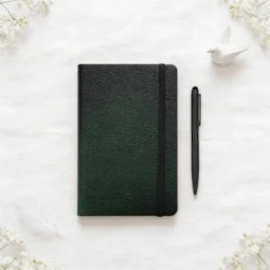 Set bolígrafo y cuaderno elegante bautizo