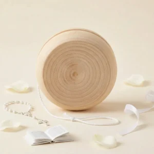 Yo- yo madera bautizo