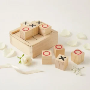 Juego  3 en raya madera boda
