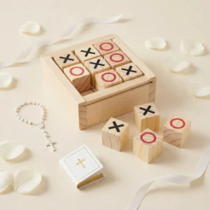 Juego  3 en raya madera comunión