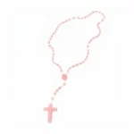 Rosario rosa de comunión – foto 2