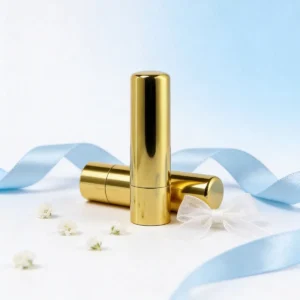 Bálsamo labial dorado sabor vainilla spf15 bautizo
