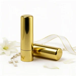 Bálsamo labial dorado sabor vainilla spf15 comunión