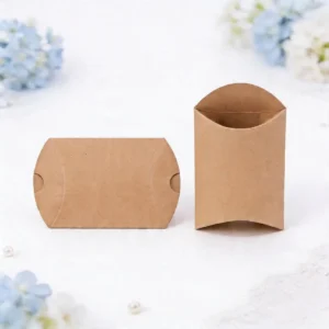Empaquetado cajita regalo kraft bautizo