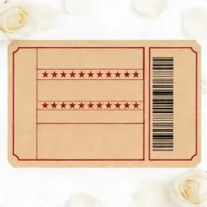 Invitación entrada ticket boda  x