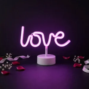 Letrero neon "love" boda