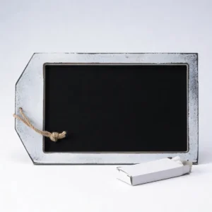 Pizarra rectangular con tiza boda