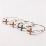 Pulseras cruz surtida 4 colores de comunión – foto 2