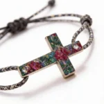 Pulseras cruz surtida 4 colores de comunión – foto 4