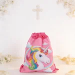 Bolsa niño mochila unicornio rosa de comunión