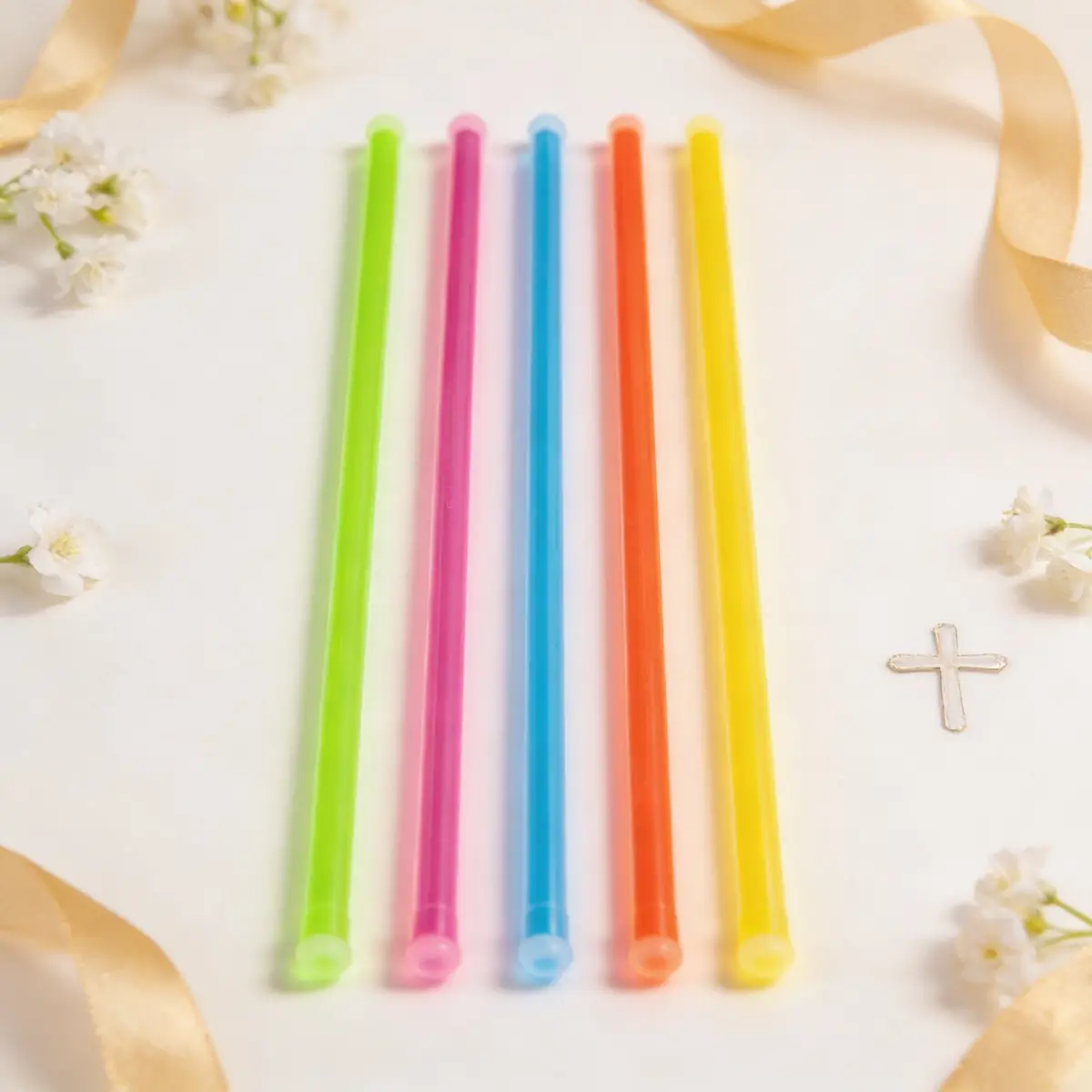 Pulseras fluorescente pack 100 comunión