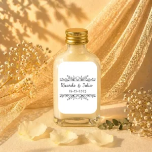 Licor arroz con leche 50ml cristal boda bouquet