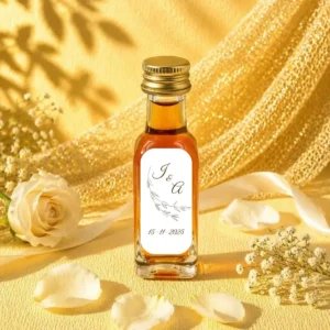 Licor café 20ml cristal boda floral