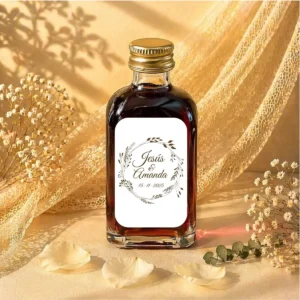 Licor café 50ml cristal boda floral