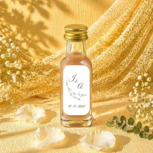 Licor crema 20ml cristal boda floral