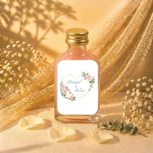 Licor crema 50ml cristal boda corazón