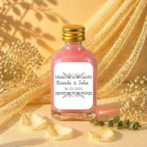 Licor fresas con nata 50ml cristal boda bouquet