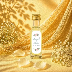 Licor limoncielo 20ml cristal boda corazón