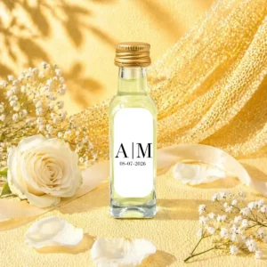 Licor mojito 20ml cristal boda iniciales