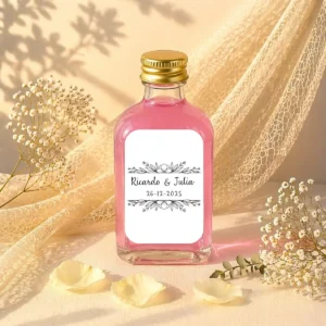Licor mojito de fresa 50ml cristal boda bouquet