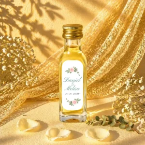 Licor ron&miel 20ml cristal boda corazón
