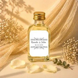Licor ron&miel 50ml cristal boda bouquet