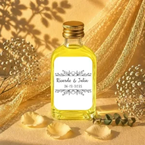 Licor limoncielo 50ml cristal boda bouquet