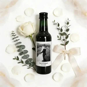 Botella de vino 180 plastico boda polaroid