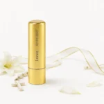 Bálsamo labial dorado sabor vainilla spf15 personalizado de comunión, diseño Tipogr merienda
