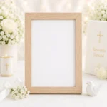 Portafotos sin marco 13x18cm personalizado de comunión, diseño Tipogr merienda – foto 2
