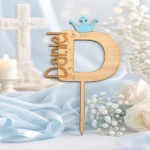 Cake topper nombre con inicial