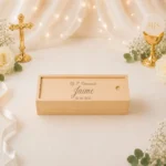 Dominó rojo personalizado de comunión, diseño Stoic