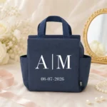 Bolsa nevera marino personalizada para boda con iniciales