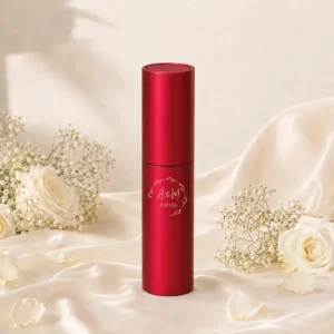 Perfume frasco metálico rojo boda basic
