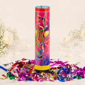 Cañon confeti serpentina de colores boda