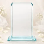 Placa biselada pequeña para boda