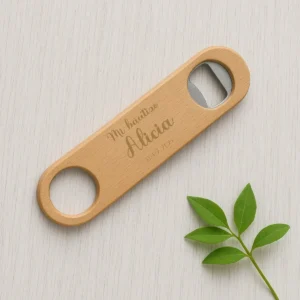 Abridor barman madera bautizo laurel