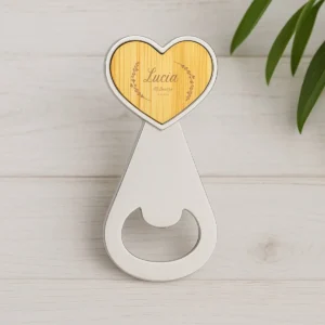 Abridor corazon bautizo laurel