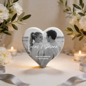 Imán corazón boda sois los siguientes