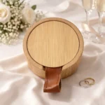 Joyero bambú con espejo para boda