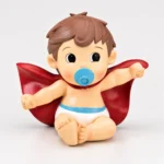 Figura tarta hucha niño con capa de bautizo – foto 2