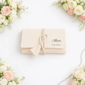 Joyero algodón boda nombre dama de honor