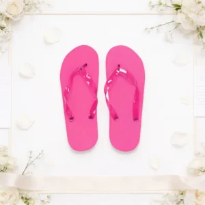 Chanclas tiras ergonómicas rosas boda
