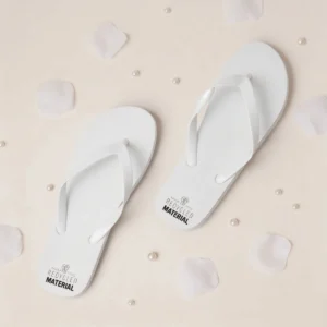 Chanclas minimal blancas boda