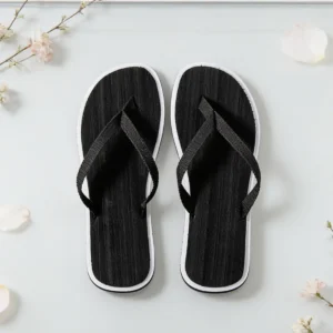 Chanclas tira nylon negras boda